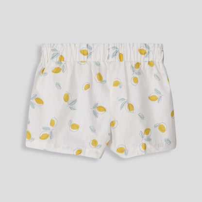 Girls Pleated Shorts _ 155385 _ Milk