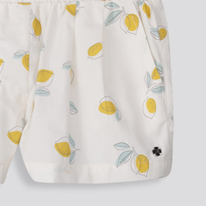 Girls Pleated Shorts _ 155385 _ Milk