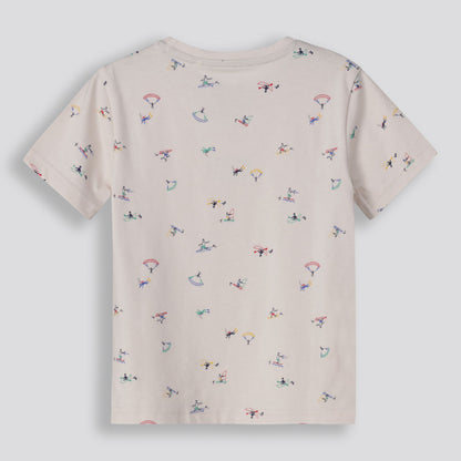 Boys Branded Tee _ 155277 _ Cement