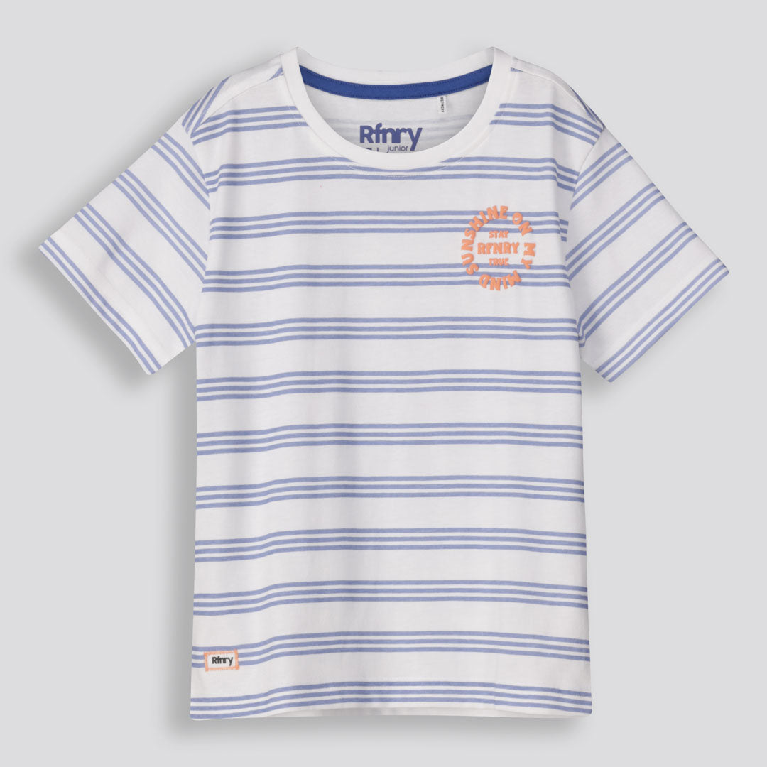 Boys Branded Tee _ 155769 _ Optic White