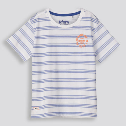 Boys Branded Tee _ 155769 _ Optic White