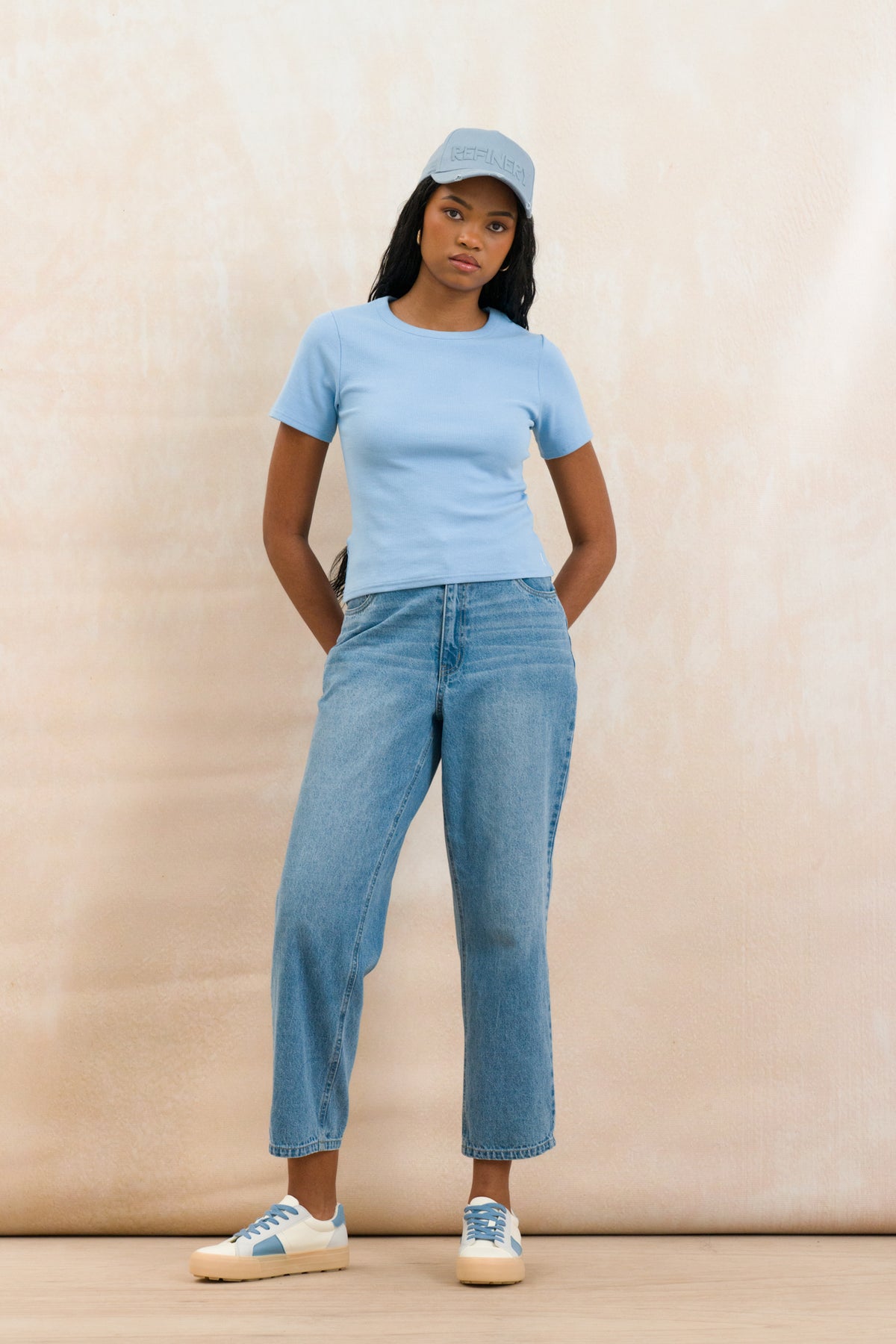 High Neck Fitted Tee