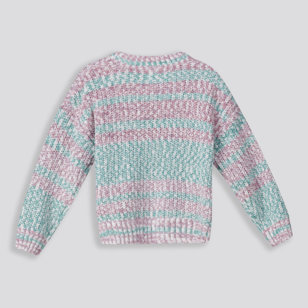 Girls Striped Jumper _ 158509 _ Purple