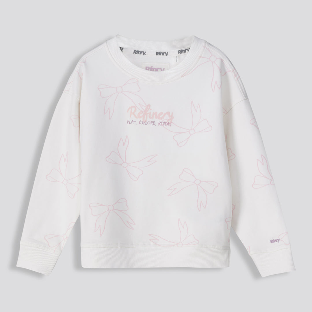 Girls Graphic Sweater _ 159133 _ Milk