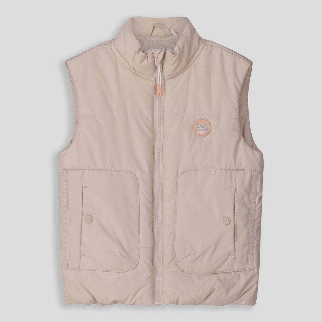 Girls Gillet Puffer _ 159158 _ Stone