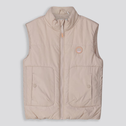 Girls Gillet Puffer _ 159158 _ Stone