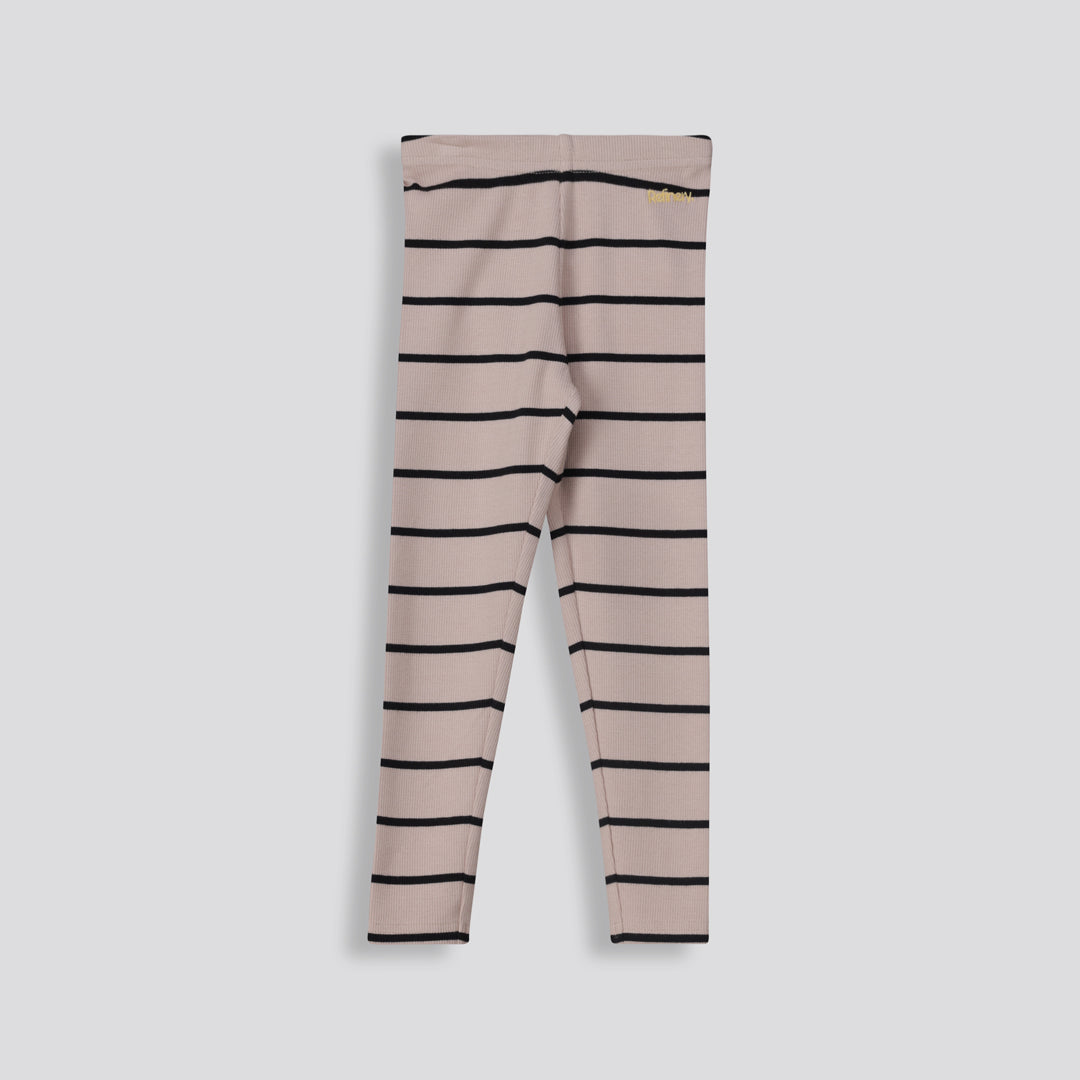 Girls Ribbed Leggings _ 159673 _ Stone