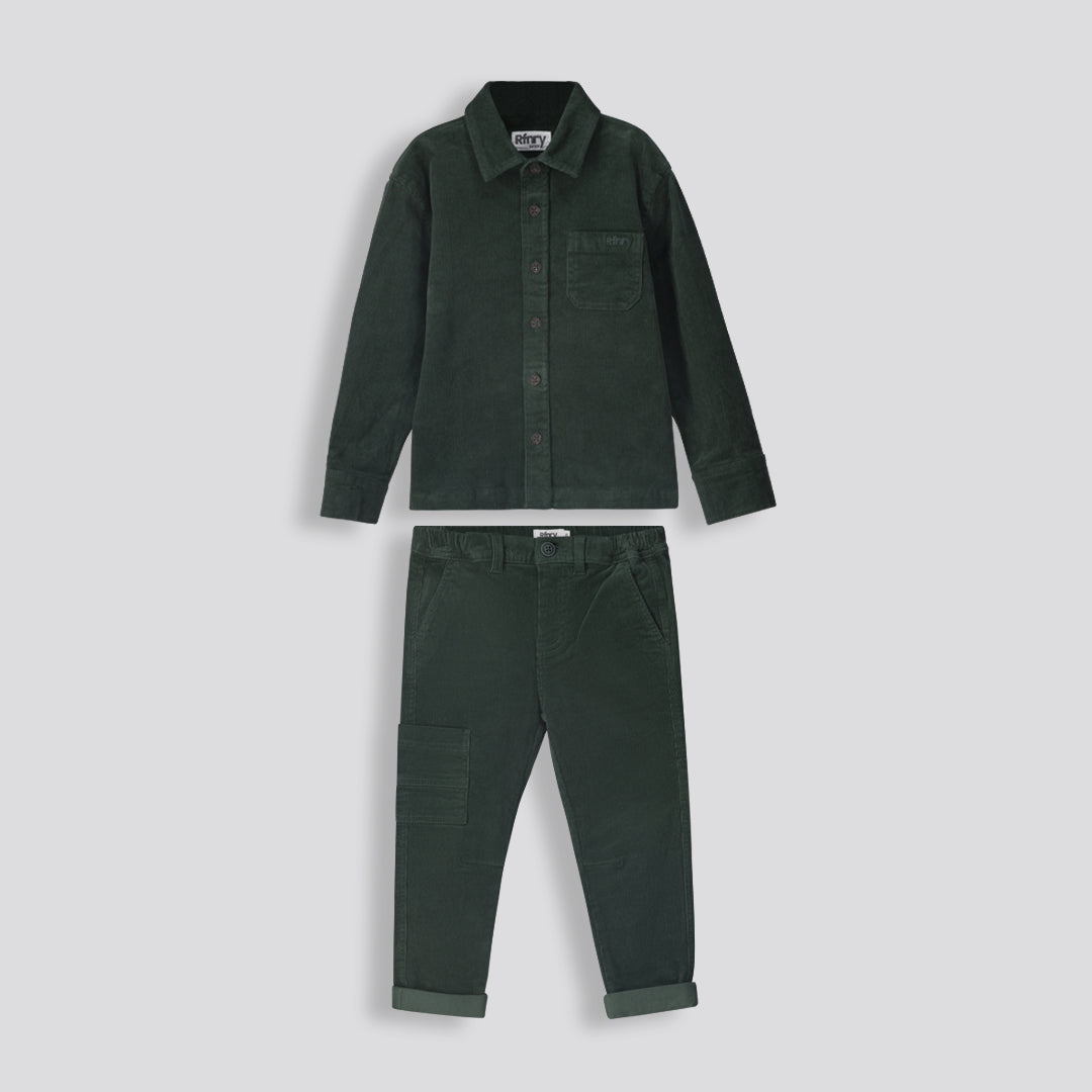 Boys Corduroy Shirt _ 159293 _ Fatigue