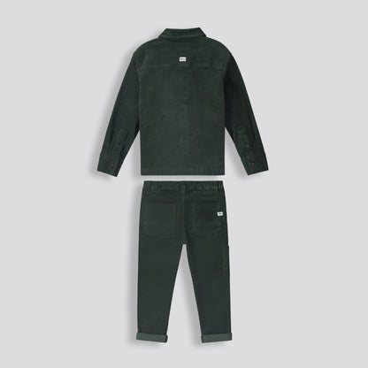 Boys Corduroy Shirt _ 159293 _ Fatigue