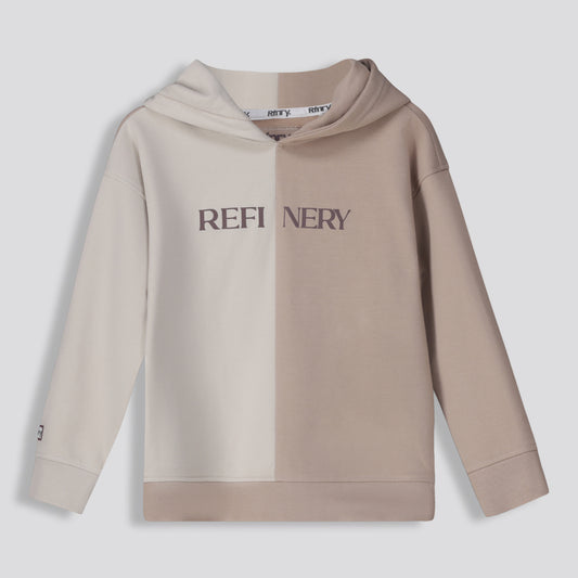 Kids Colorblock Hoodie _ 159363 _ Nude