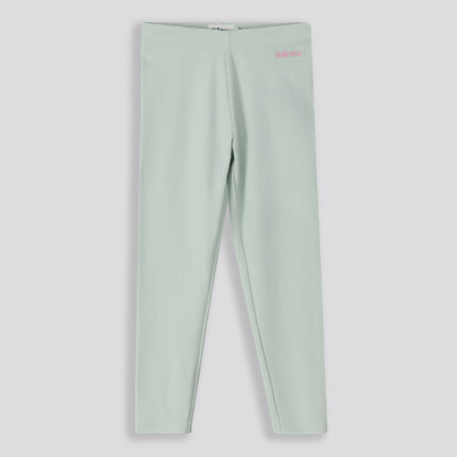 Girls Ribbed Leggings _ 159669 _ Green