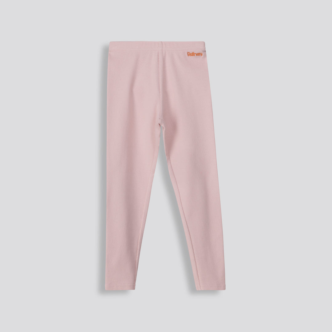 Girls Ribbed Leggings _ 159674 _ Pink