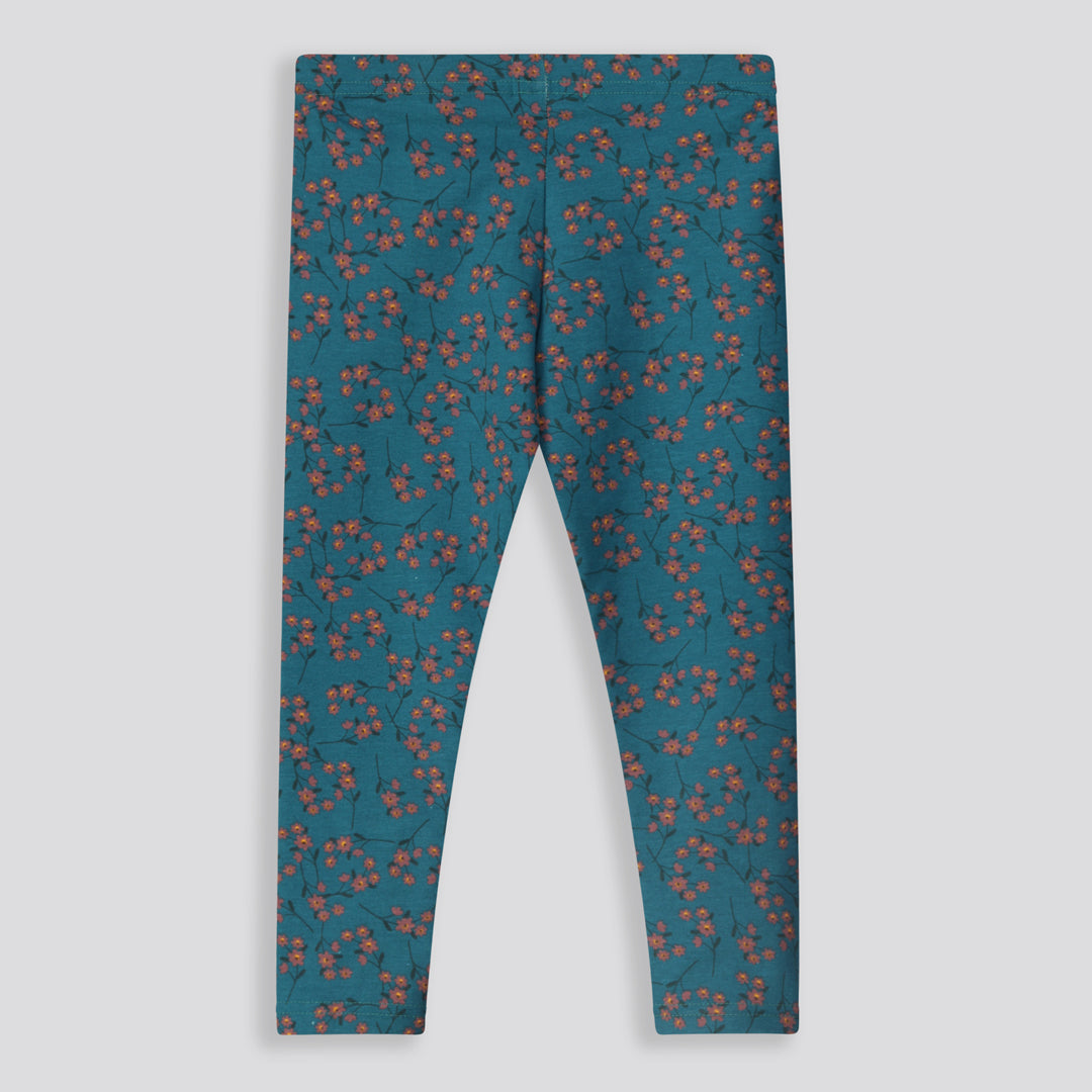 Girls Print Leggings _ 159678 _ Green