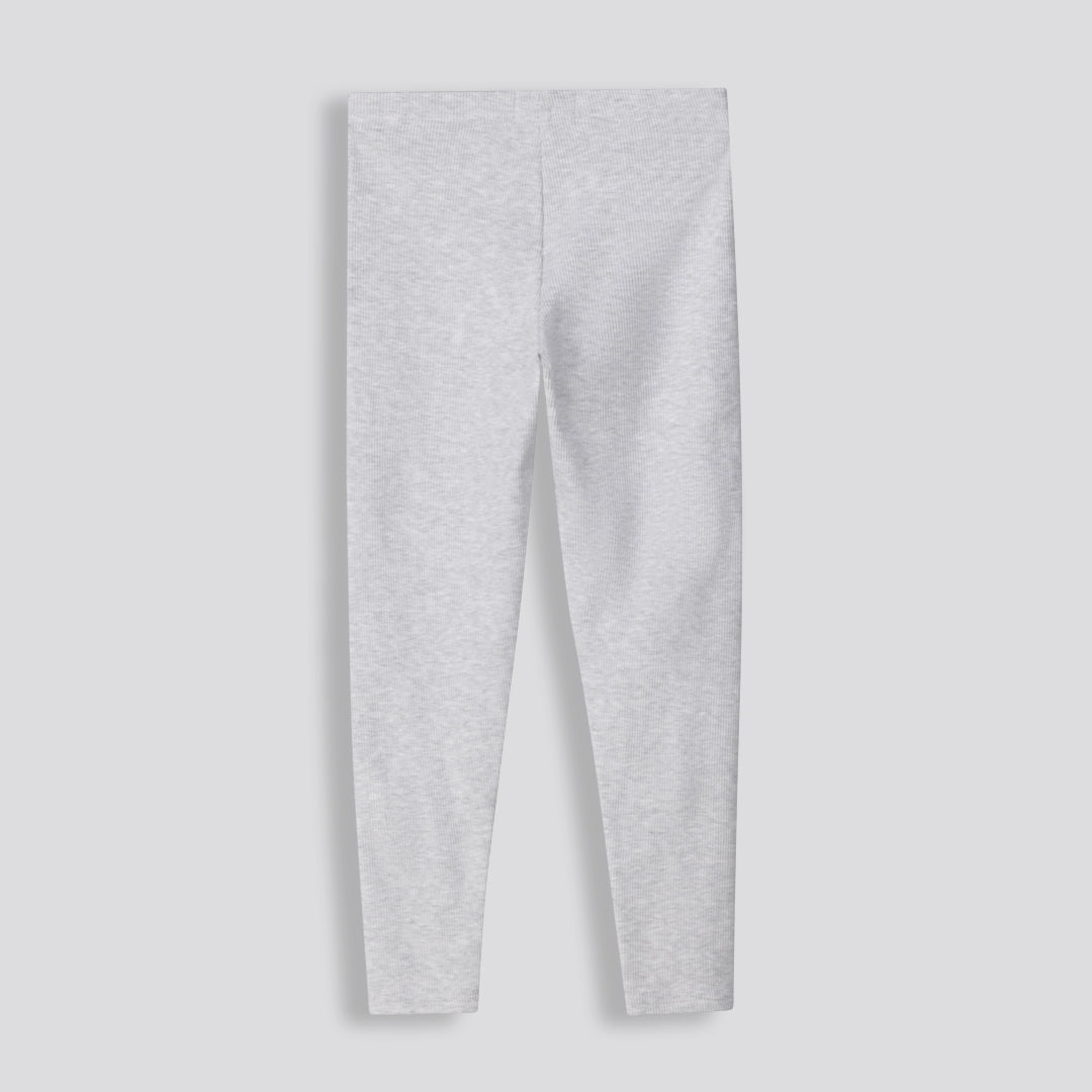 Girls Ribbed Leggings _ 159681 _ Ice Mel