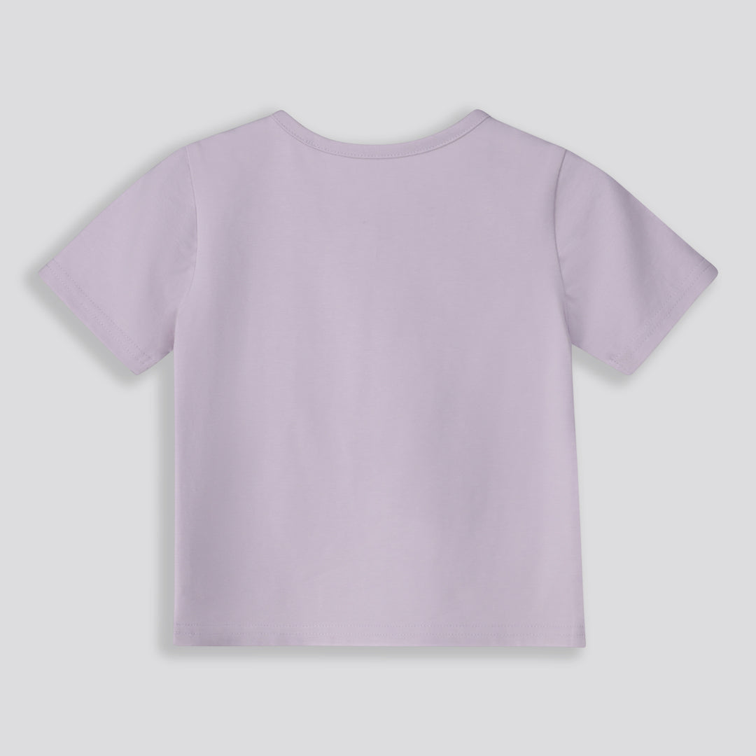 Girls Branded Tee _ 159700 _ Purple