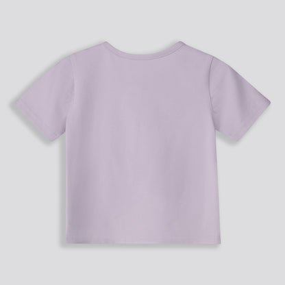 Girls Branded Tee _ 159700 _ Purple
