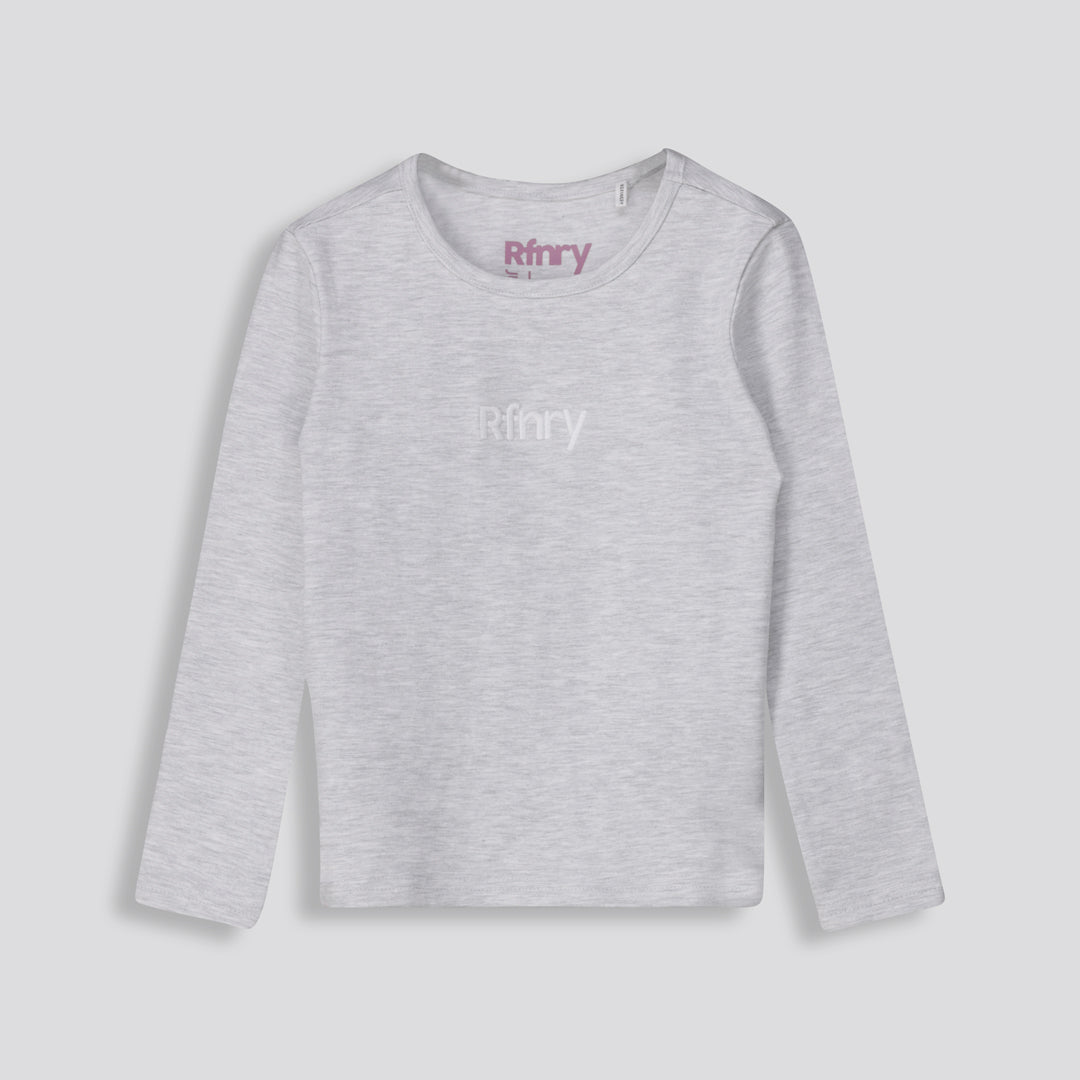 Girls Long Sleeve Tee _ 159896 _ Ice Mel