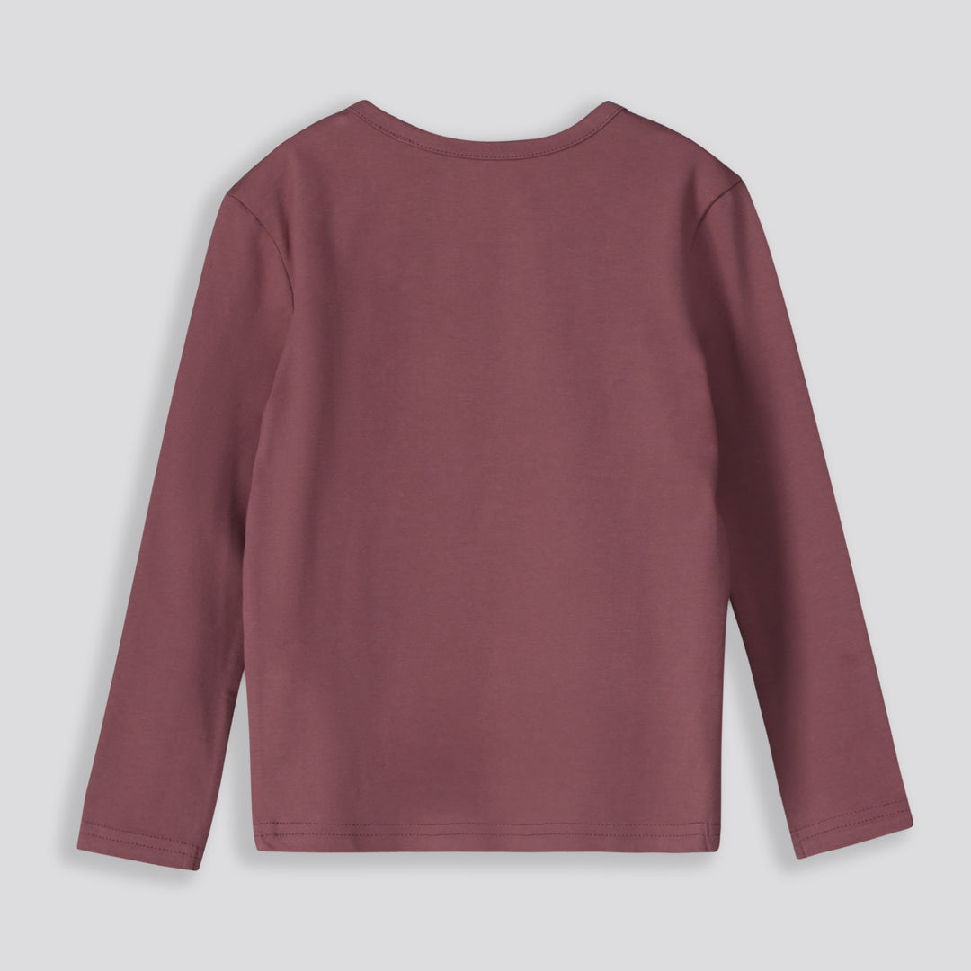 Girls Long Sleeve Tee _ 159899 _ Mauve
