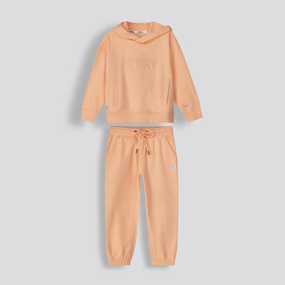 Girls Statement Hoodie _ 159959 _ Orange