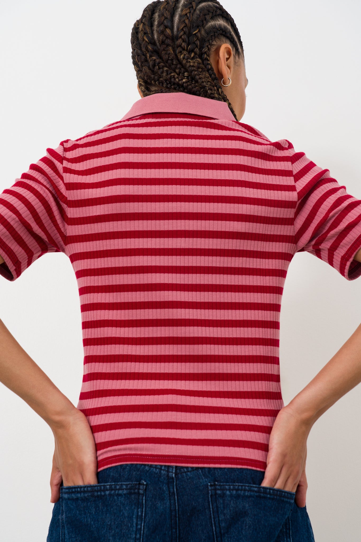 split-collar-ribbed-t-shirt