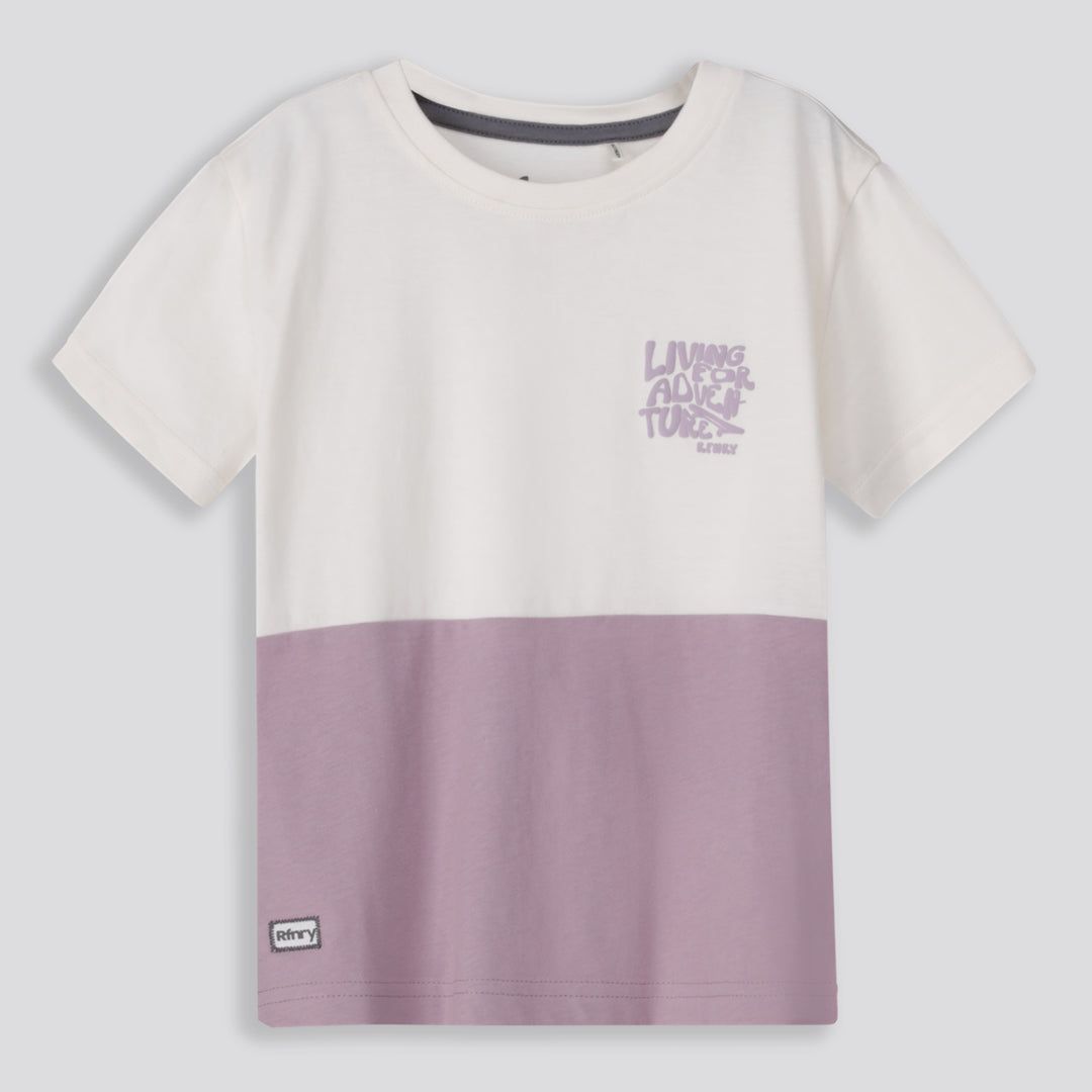 Boys Colorblock Tee _ 160076 _ Purple