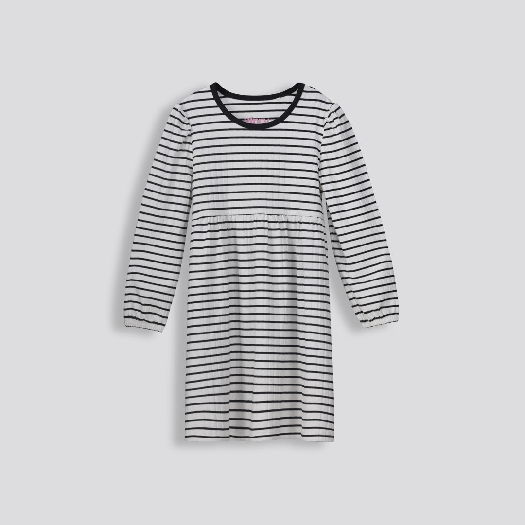 Striped Babydoll Dress _ 160736 _ Multi Stripe