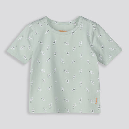 Girls Print Tee _ 160854 _ Green