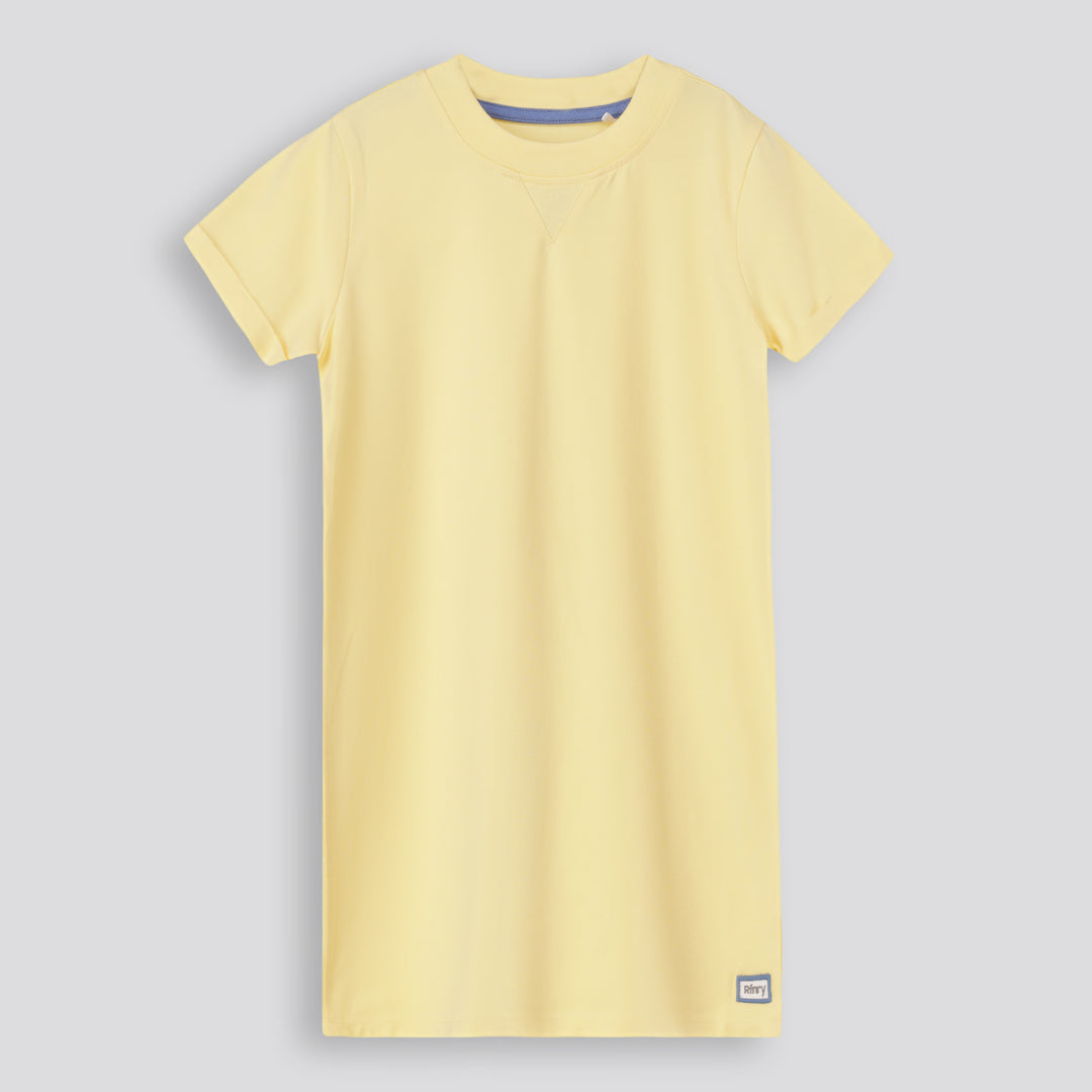 Girls T-Shirt Dress _ 161714 _ Yellow