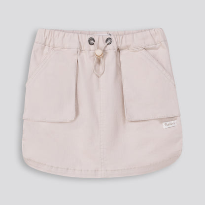 Girls Denim Skirt _ 165427 _ Ecru