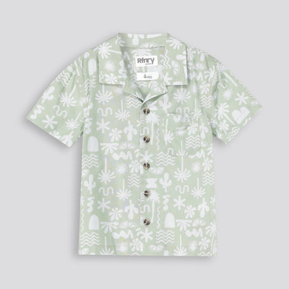 Boys Abstract Shirt _ 165432 _ Green