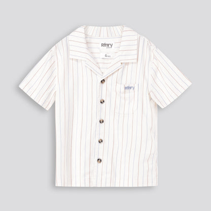 Boys Stripe Shirt _ 165433 _ Off White