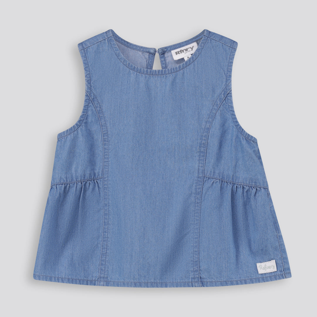 Girls Denim Tank Top _ 165722 _ Chambray