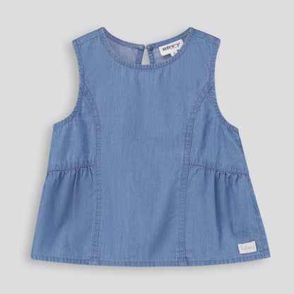 Girls Denim Tank Top _ 165722 _ Chambray