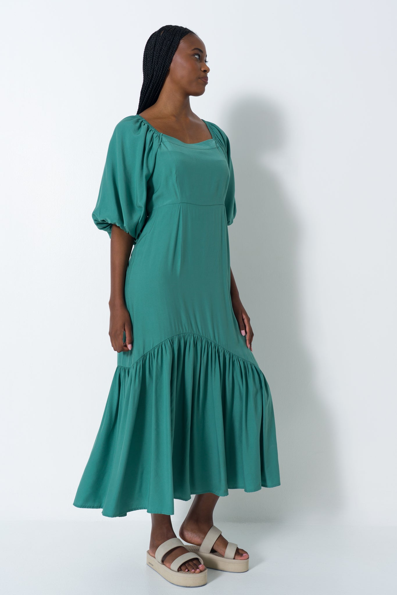Asymmetrical-Frill-Dress