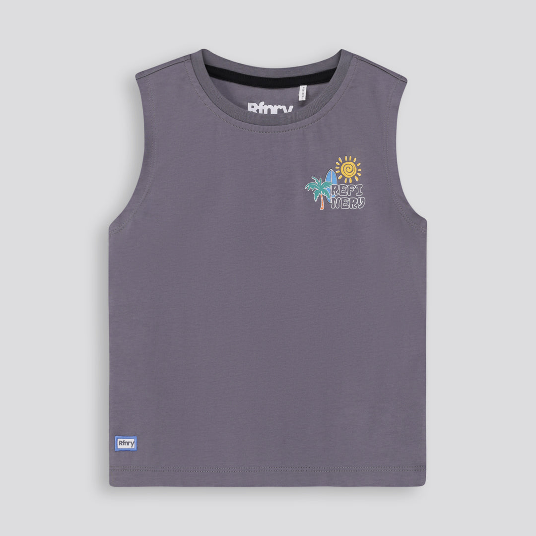 Boys Tank Tee _ 166665 _ Charcoal
