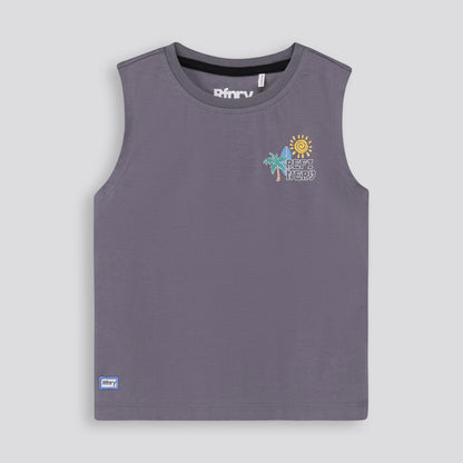 Boys Tank Tee _ 166665 _ Charcoal