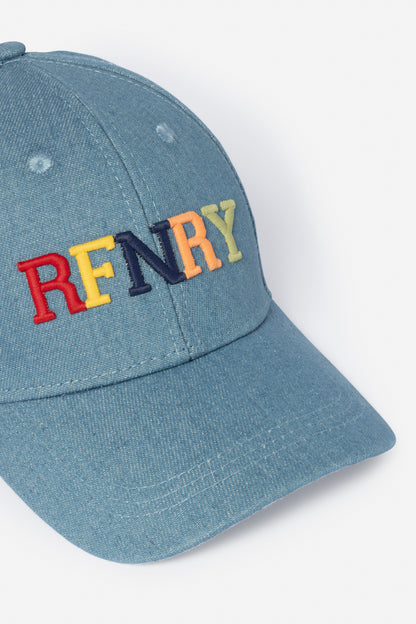 Kids Denim Baseball Cap -Blue Denim