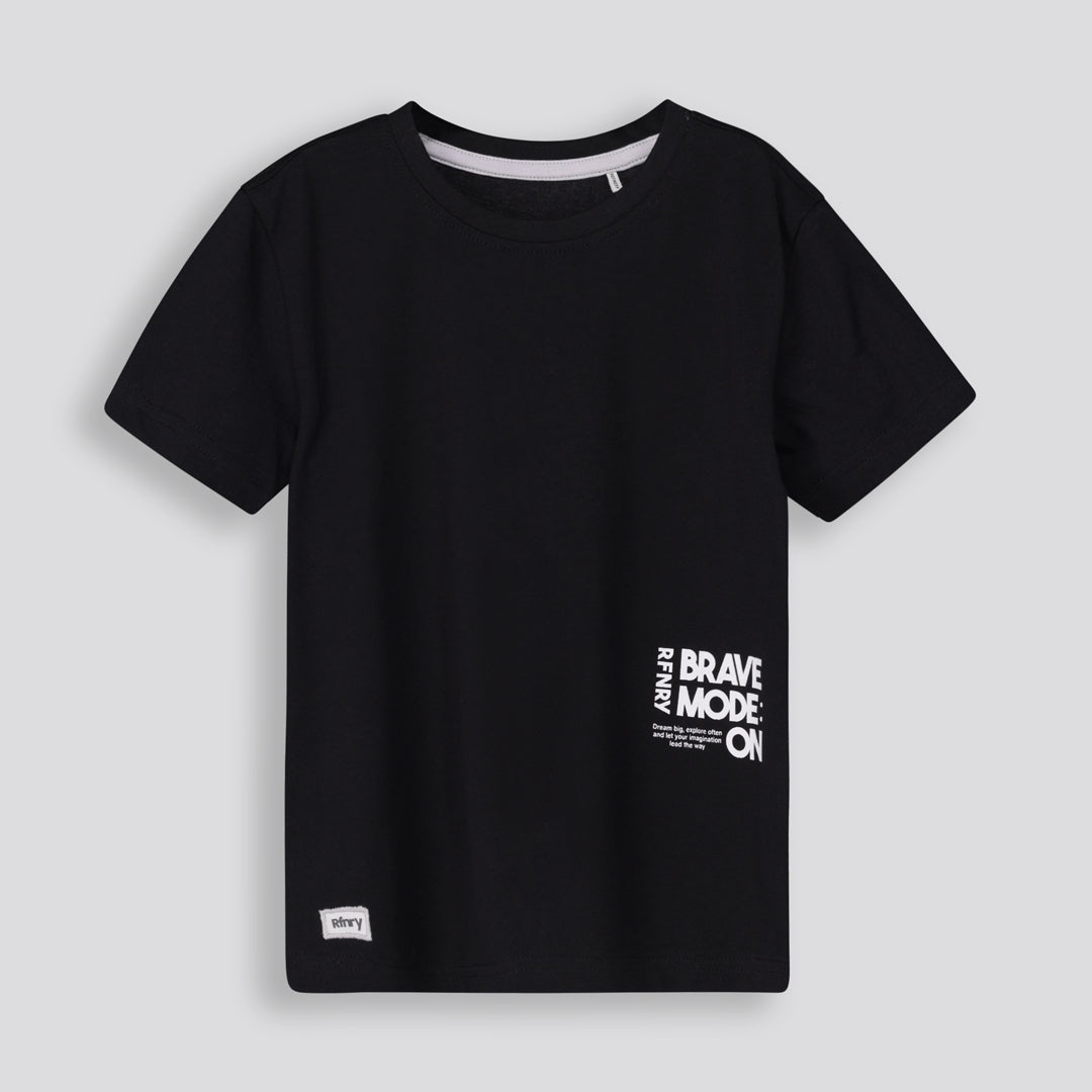 Boys Statement Tee _ 167041 _ Black