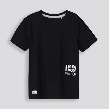 Boys Statement Tee _ 167041 _ Black