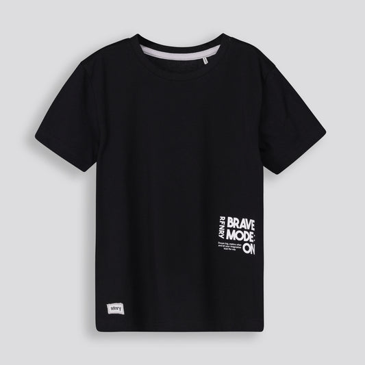 Boys Statement Tee _ 167041 _ Black