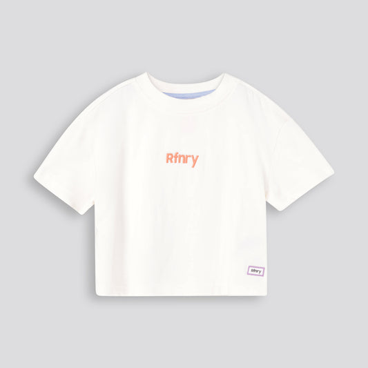 Girls Boxy Tee _ 167294 _ Off White