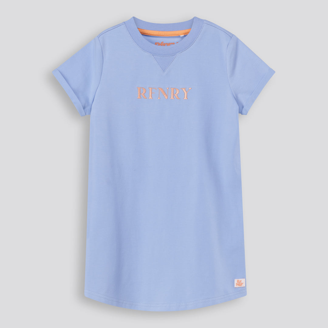 Girls T-Shirt Dress _ 167498 _ Blue Denim
