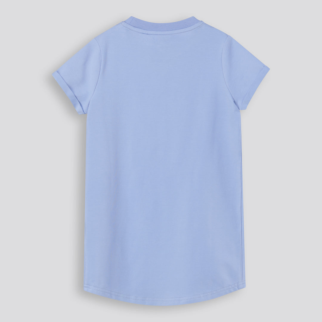 Girls T-Shirt Dress _ 167498 _ Blue Denim