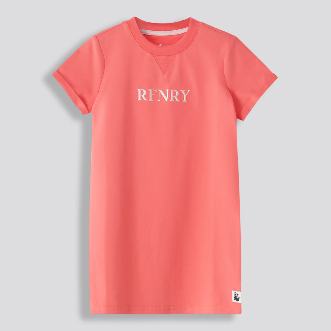 Girls T-Shirt Dress _ 167499 _ Coral