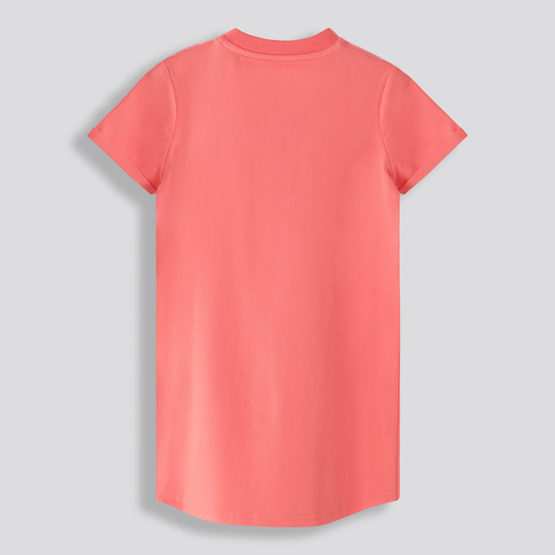 Girls T-Shirt Dress _ 167499 _ Coral