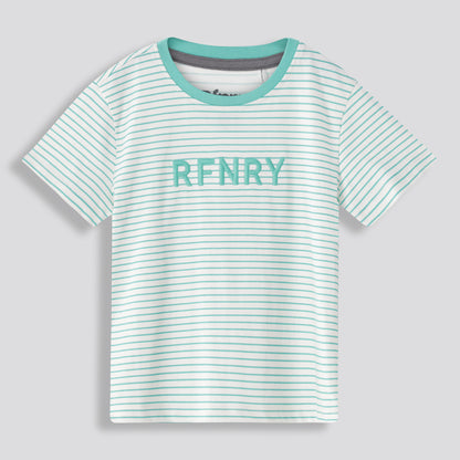 Boys Branded Tee _ 167904 _ Turquoise