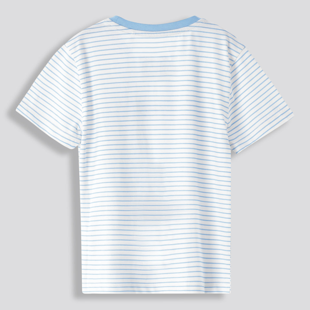 Boys Branded Tee _ 167905 _ Cobalt