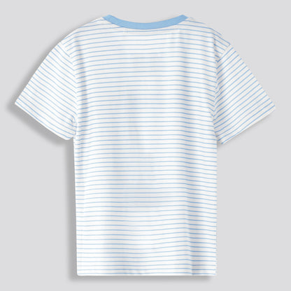 Boys Branded Tee _ 167905 _ Cobalt