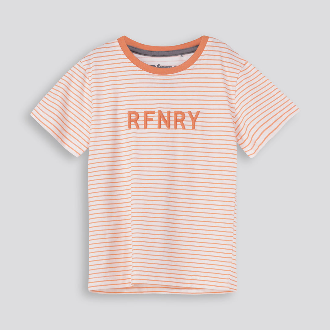 Girls Branded Tee _ 167909 _ Orange