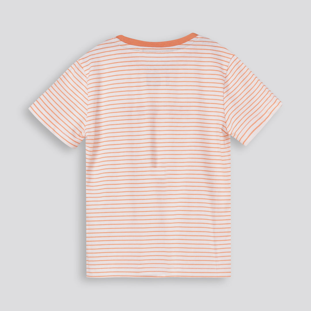 Girls Branded Tee _ 167909 _ Orange